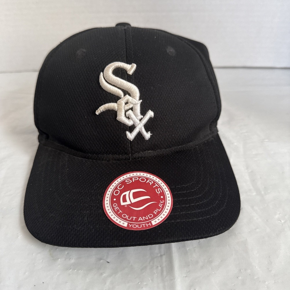 Chicago White Sox‎ Hat Cap Strapback Black Adjustable Embroidered MLB Baseball